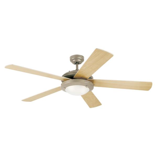 Westinghouse Comet 52" 5-Blade Pewter Indoor Ceiling Fan w/Dimmable LED Light 7234100